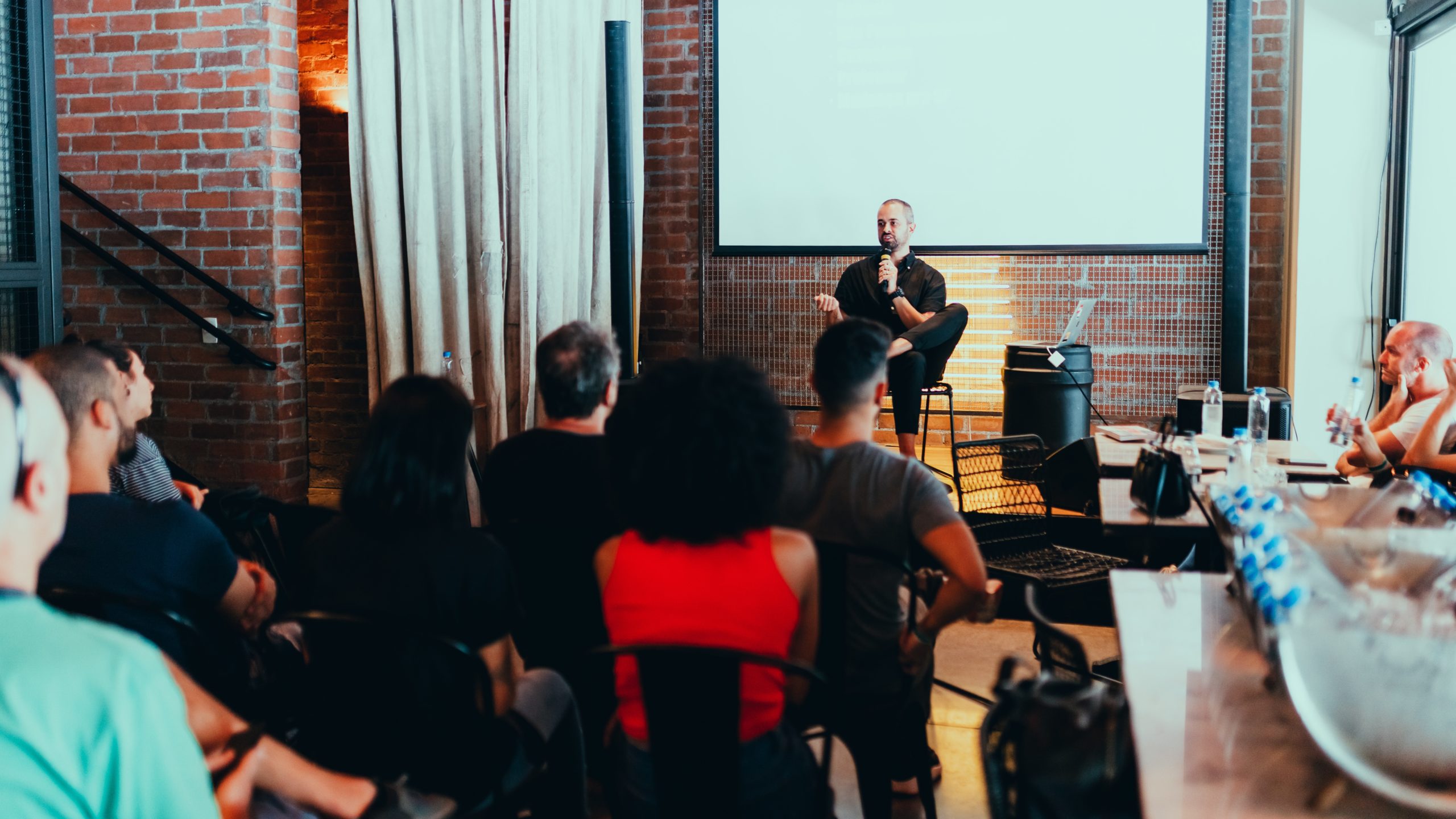 Conference Talk on a Stage