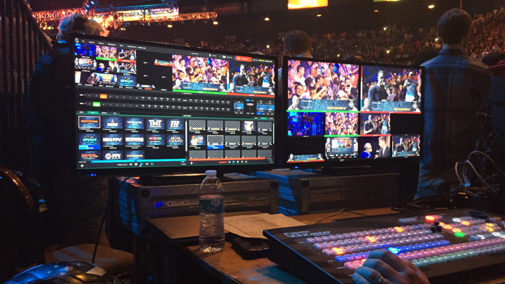 Newtek TriCaster With Everwall Lower Third Activated