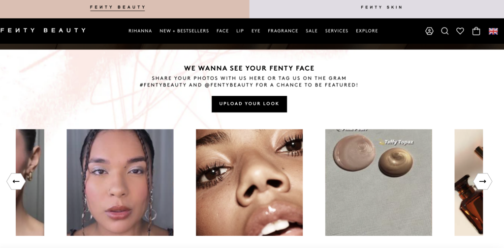 Fenty Beauty- How to Embed an Instagram Feed on Your Website