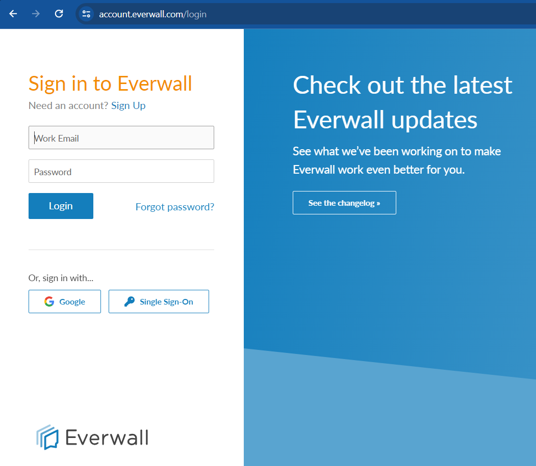 Everwall URL page