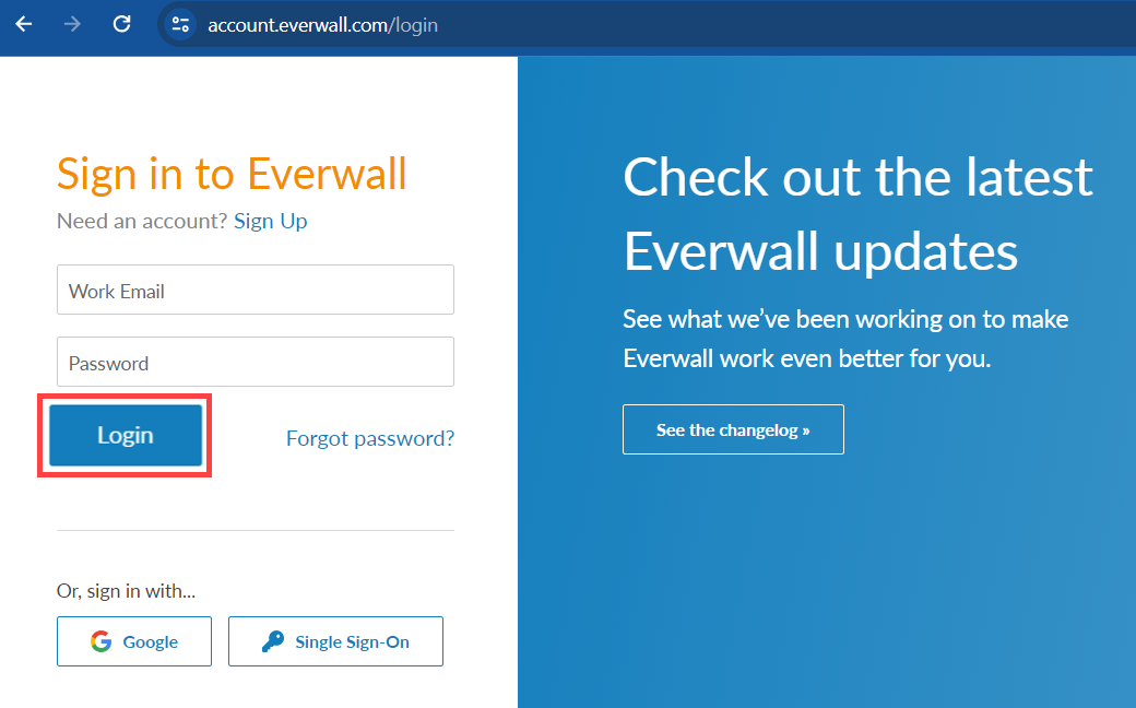login button