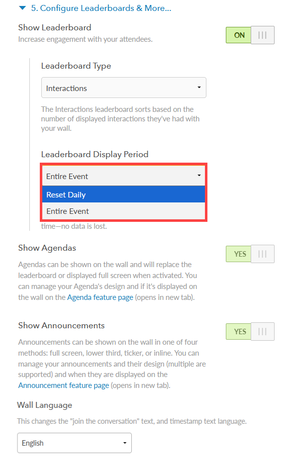 Leaderboard Display Period 2 Leaderboard Display Period 2