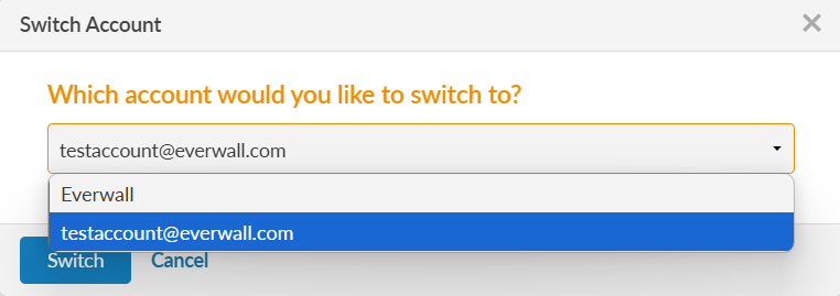 which account would you like to switch to