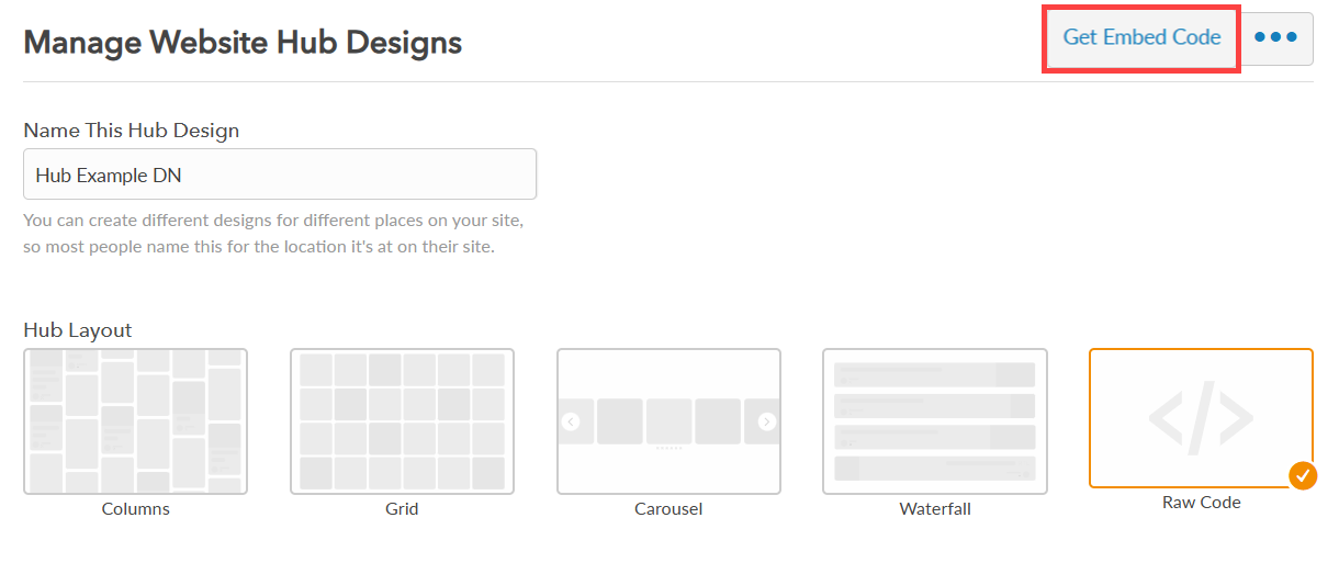 Get Embed Code button