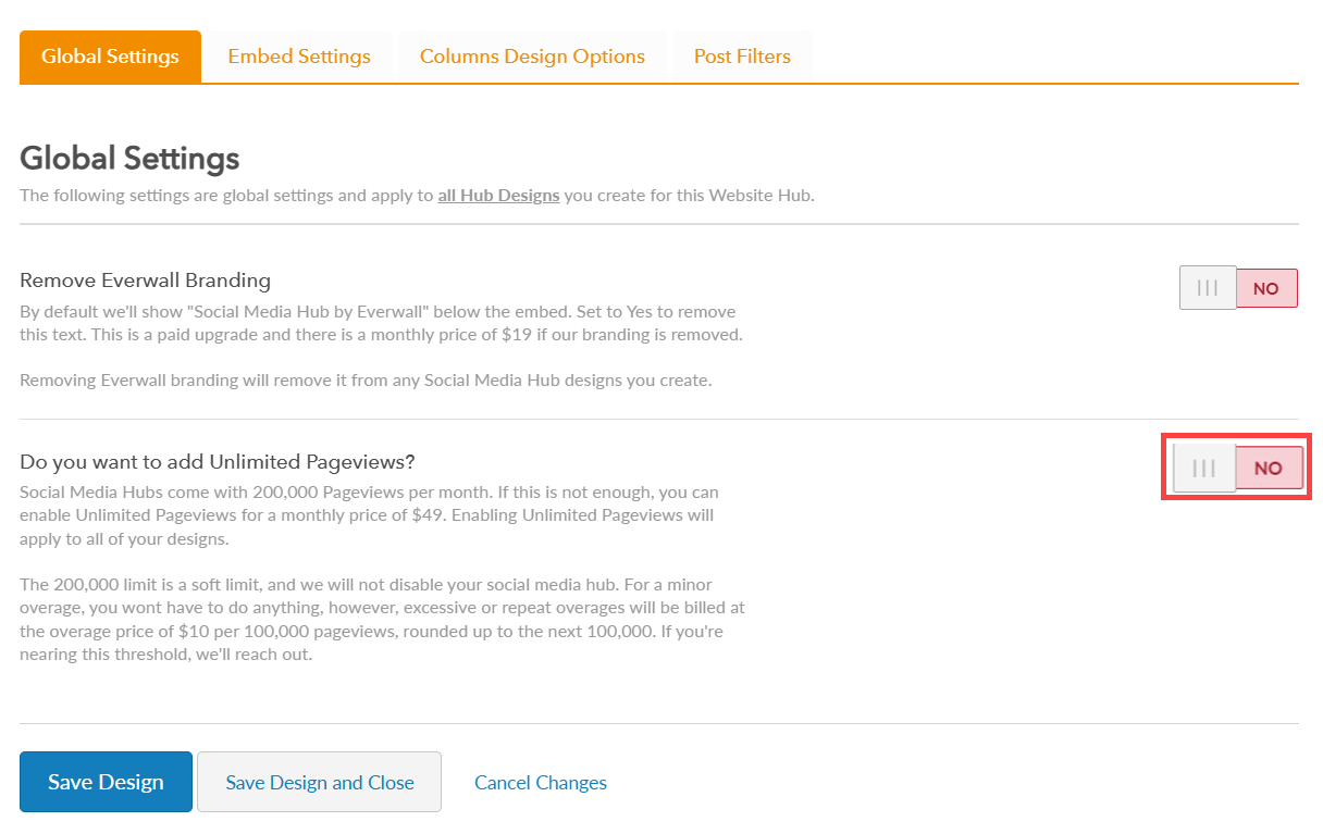 unlimited page reviews