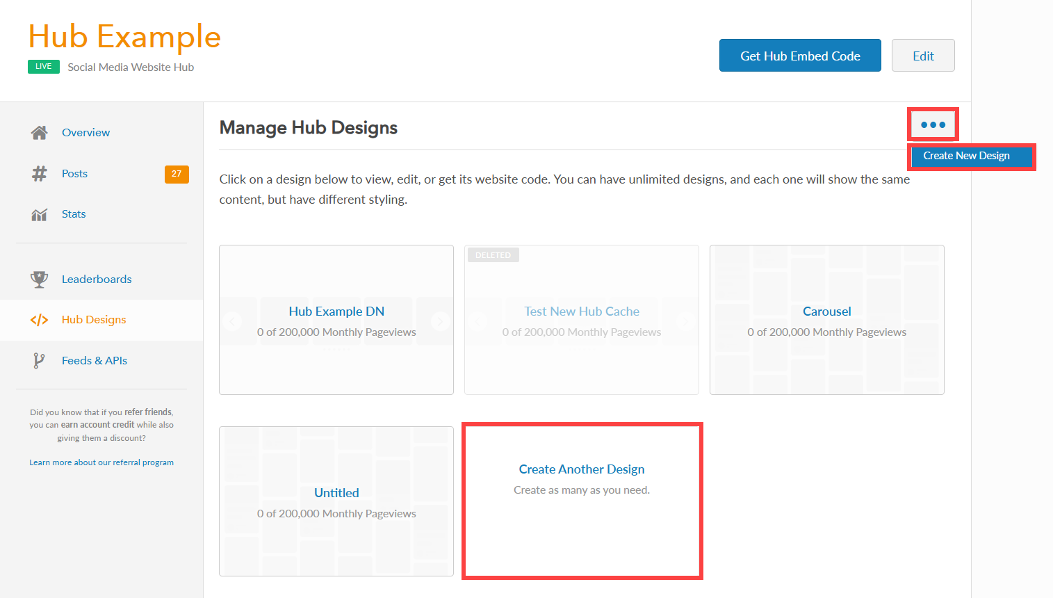 create a new design