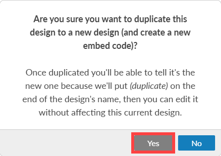 duplicate prompt