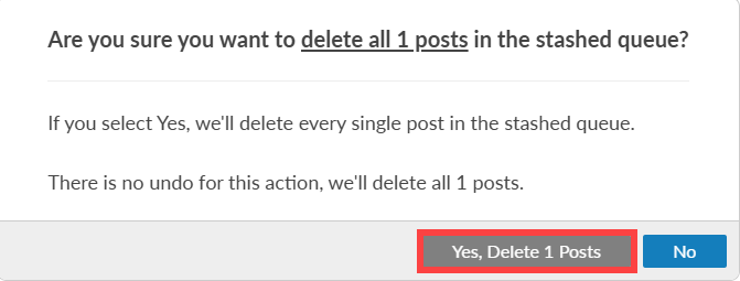 Yes, delete post