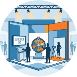 Trade Show Engagement Ideas- prize wheel