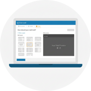 How to Launch a Last Minute Event Social Wall- Everwall Layout