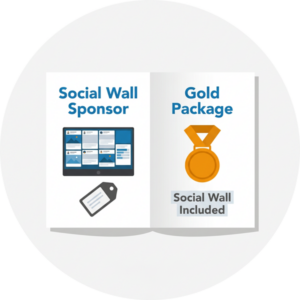 Social Wall Sponsorship Ideas for Association Annual Meetings- Sponsor package ideas- sponsor package tier