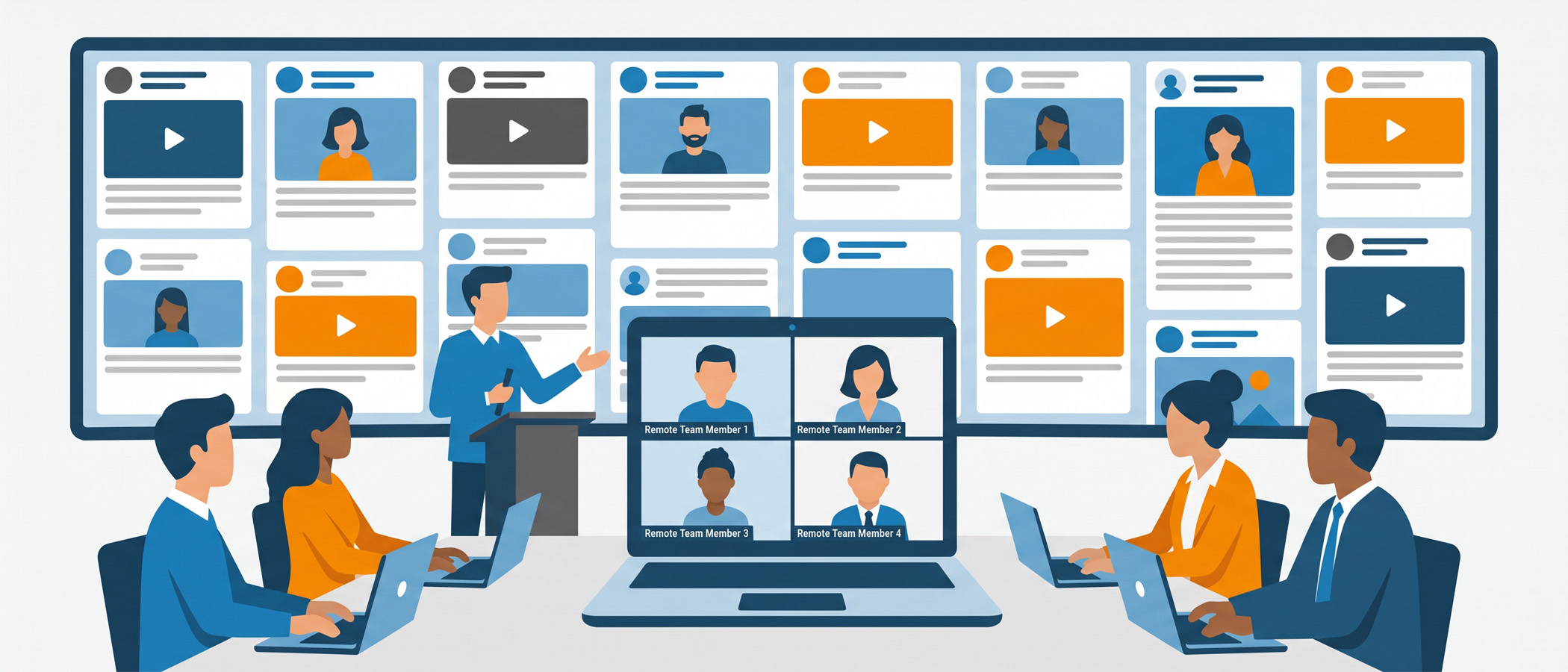 What Makes a Social Wall Work at a Hybrid Sales Kickoff