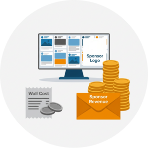 What Association Sponsors Will Pay for a Social Media Wall - social wall sponsorship price you charge and the cost